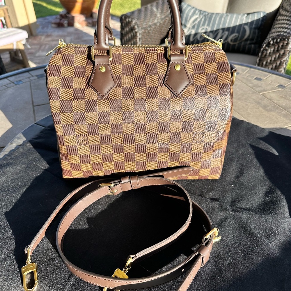 Louis Vuitton Damier Ebene Speedy bandouliere 25